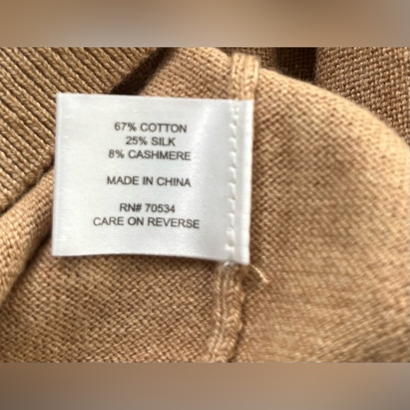 Orvis Merino Collared Cashmere Sweater US Size Medium *NEW* - Picture 6 of 6